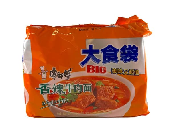 Snabbnudlar Biff Spicy 144gx5st KSF Kina