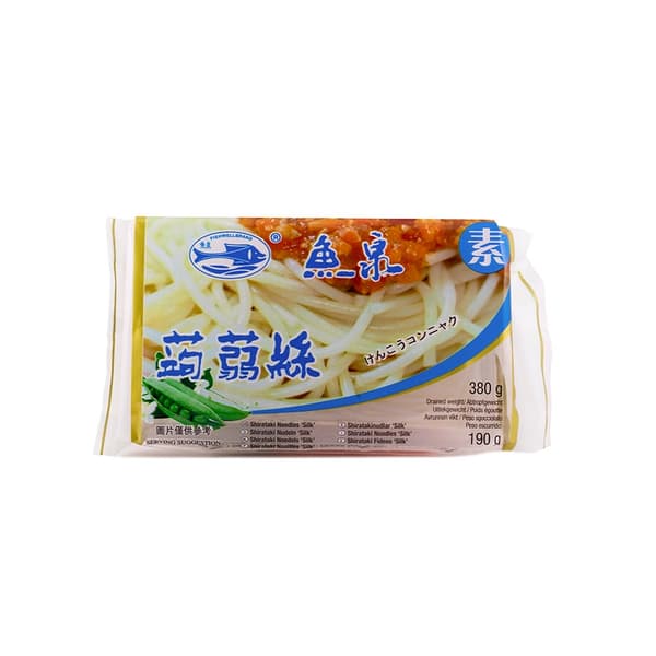 Shirataki Konjac Nudlar Silk 380g Yu Quang Kina