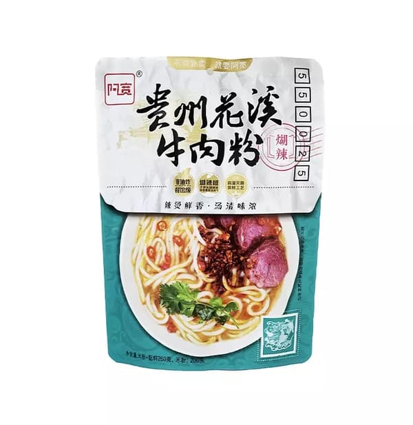 Nudlar Guizhou Huaxi Med Biff Buljong Smak 270g AK Kina
