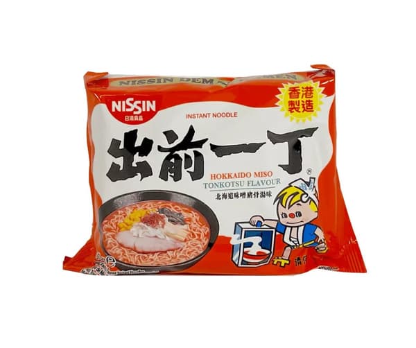 Snabbnudlar Ramen Med Hokkaido Miso Tonkotsu Smak 100g Nissin Hongkong