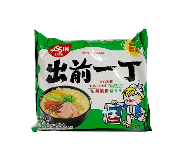 Snabbnudlar Ramen Med Kyushu Tonkotsu Smak 100g Nissin Hongkong