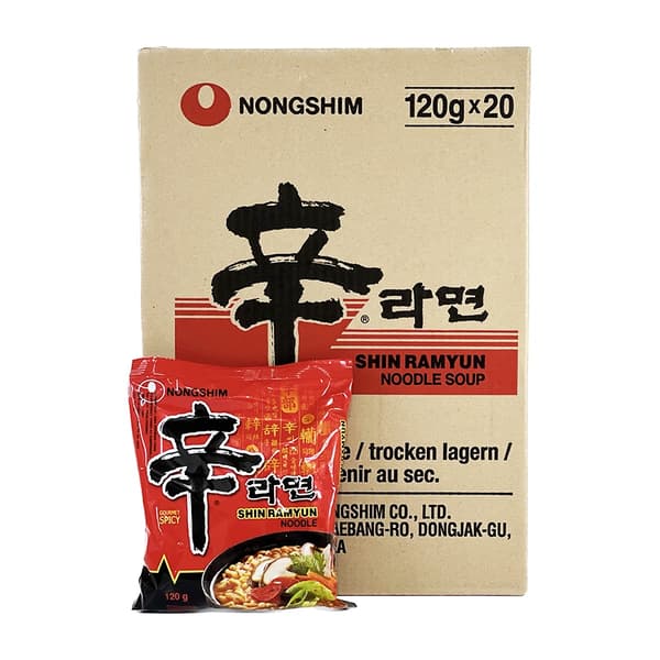 Snabbnudlar Stark Shin Ramyun 120gx20st/Krt Nongshim Korea