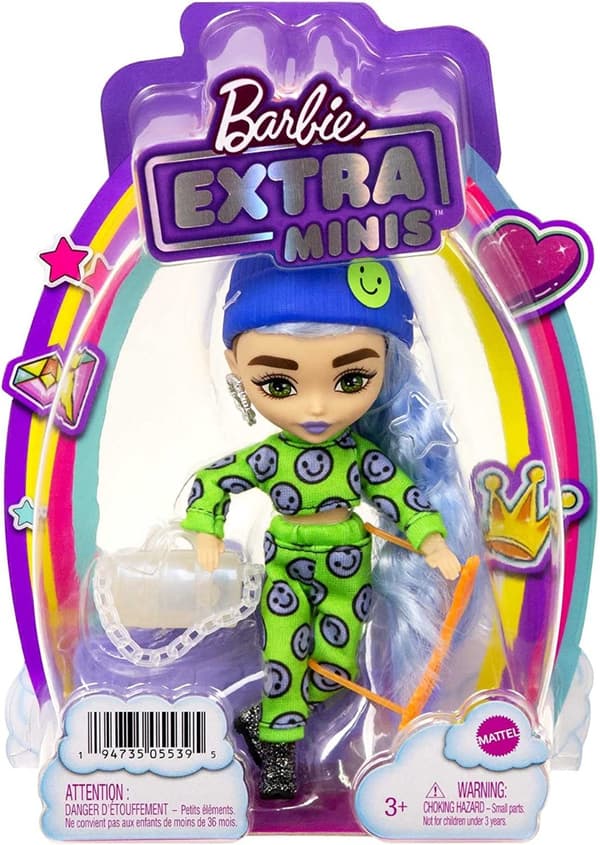 Barbie® Extra Mini nukk siniste juustega