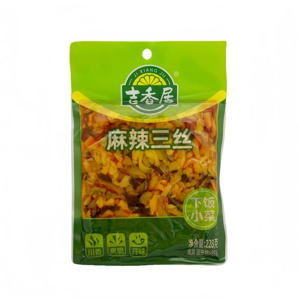 Inlagd Grönsaker Mix Med Stark Smak 228g JI Xiang Ju Kina