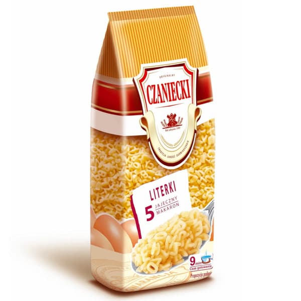Czaniecki Pasta 5-munat Letterki 250g