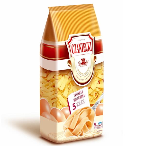 Czaniecki pasta med 5 æg rullet bånd 500 g