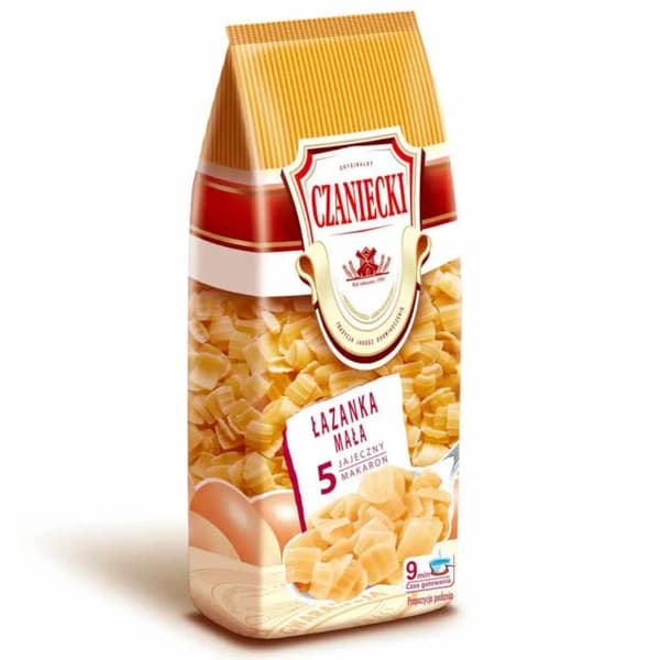 Czaniecki Pasta 5-ägg Łazanka liten 250g