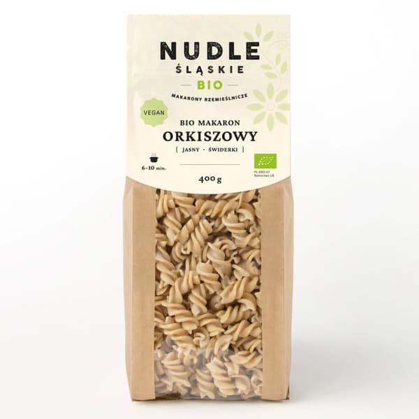 SPELTTIpasta (kevyt) spiraalit LUOMU 400g