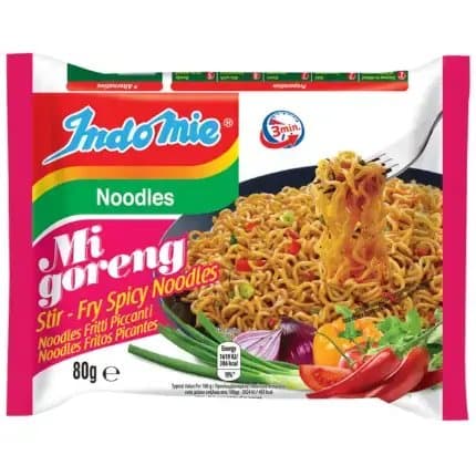 Indomie Mi Goreng Hot Spicy Stir-Fry Nuudelit 80g