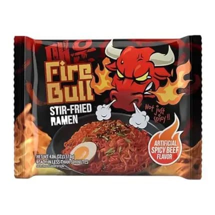 Fire Bull Ramen Spicy Beef Instant Noodles 135g