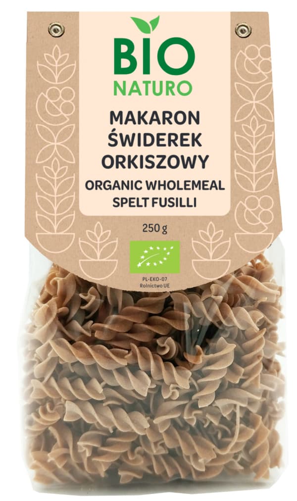 Spelttispiraalipasta LUOMU 250g / BIONaturo
