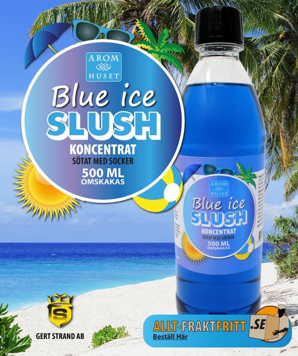 SLUSH Blue ice koncentrat 500 ML, spädes 1+5