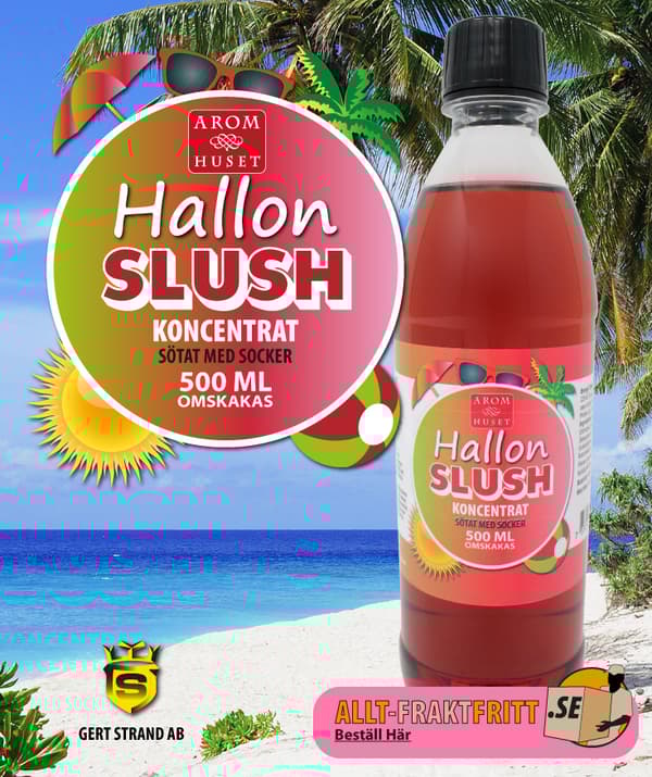 SLUSH Hallon koncentrat 500 ML, spädes 1+5