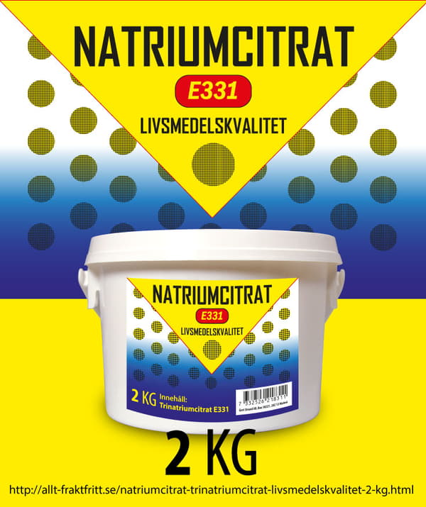 Natriumcitrat (Trinatriumcitrat) livsmedelskvalitet 2 kg