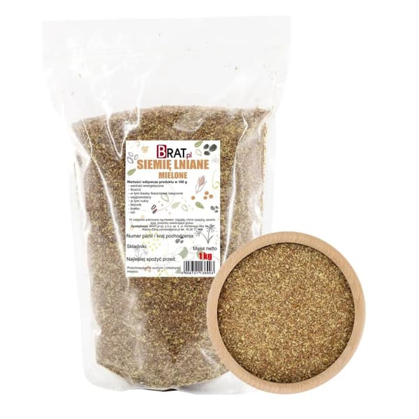 Malede hørfrø 1 kg