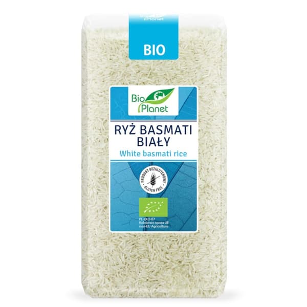 Glutenfri hvid basmatiris ØKOLOGISK 500g