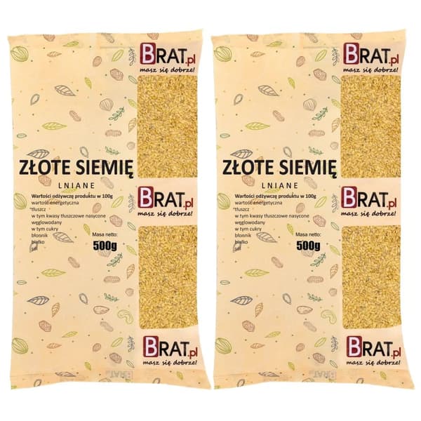 Kultaiset pellavansiemenet 1 kg (2 x 500 g)