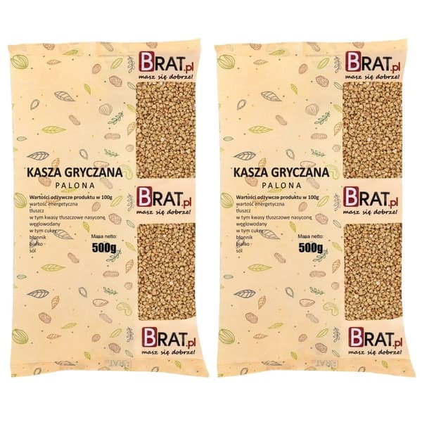 Paahdettuja tattarisuurimoja 1 kg (2 x 500 g)