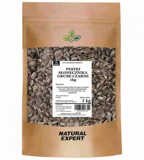 Mustat auringonkukansiemenet 1 kg