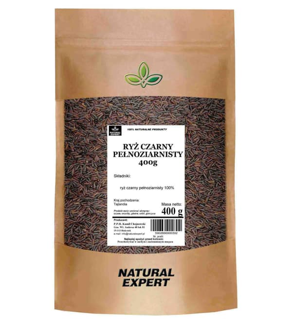 Täysjyväinen musta riisi 400 g