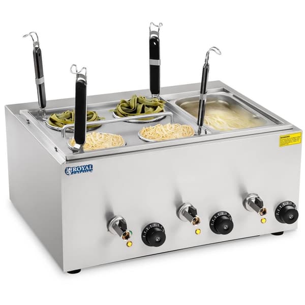 Royal Catering Pastakokare med 4 korgar och 1/3 GN-kärl
