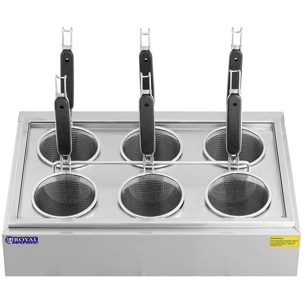 Royal Catering Pastakokare med 6 pastakorgar - Temperatur: 30–110 °C