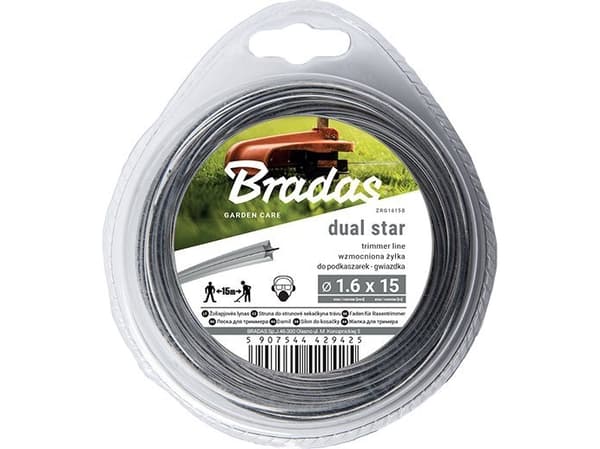 Bradas RIPPER DUAL monofilamenttilanka, tähti, läpipainopakkaus