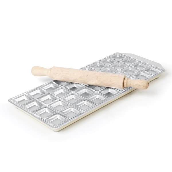 Kaulimuotilla varustettu muotti klassisten Ravioli-nyytien valmistukseen, 36 kpl - Hendi 975534