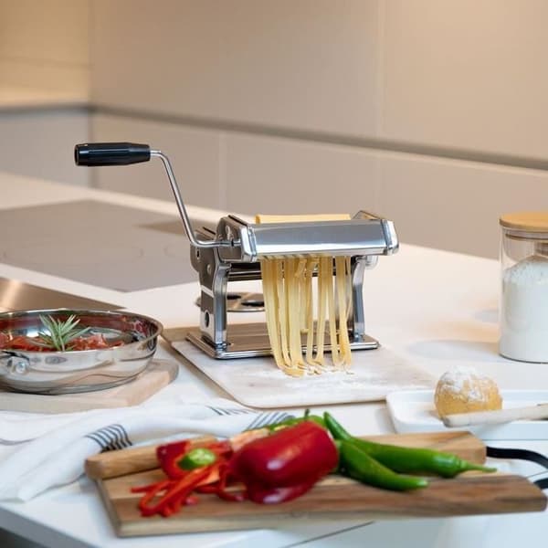 Pasta- och raviolimaskin - LIVOO - MEN41 - 9 lägen - Rostfritt stål - Skärtillbehör