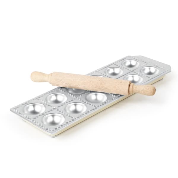 Muotti kaulimella pyöreiden Ravioli-myytien tekemiseen, 12 kpl - Hendi 975541