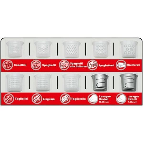 Sirge PASTAMAGIC Automatisk pastamaskin för att göra färsk pasta hemma 300 Watt - 14 sorters pasta + Ravioli - upp till