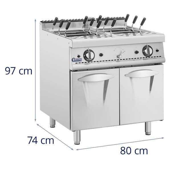 Royal Catering - Pastakokare - 4 x 4 kW - Propangas / gasol / naturgas - 80 x 73 cm - Pro 730-serien