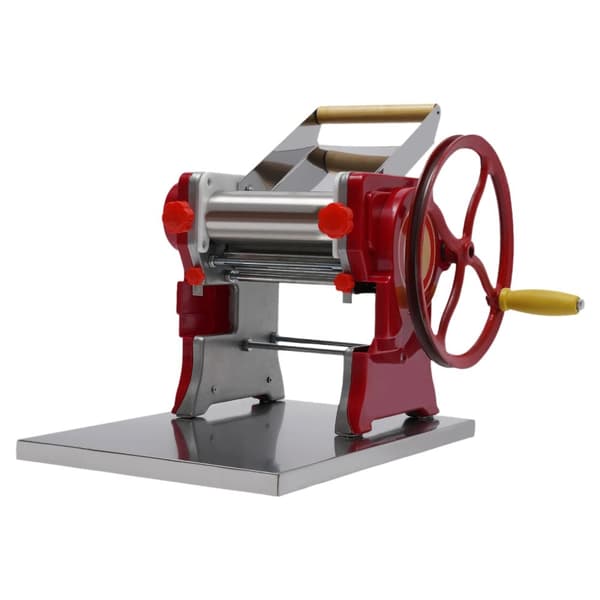 Noodle Pasta Maker, Justerbar tykkelse 0,5-5 mm, Egnet til 5-10 personer,Rød