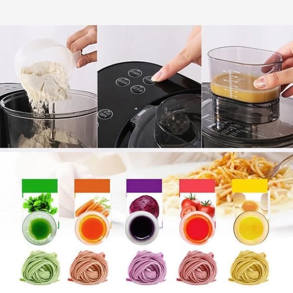 TD® Automatic Multifunction Noodle Press- Multifunctional Noodle Machine- Färg: Silver
