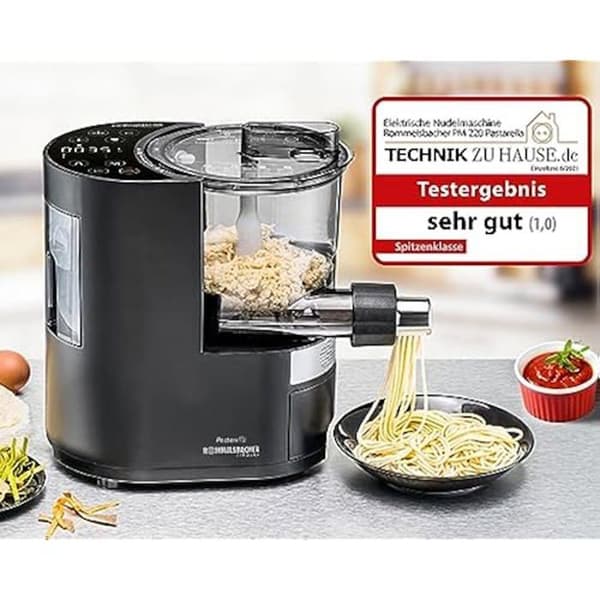Pastamaskin - ROMMELSBACHER - PM 220 - Svart plast - 800 g färsk pasta - 6 automatiska program