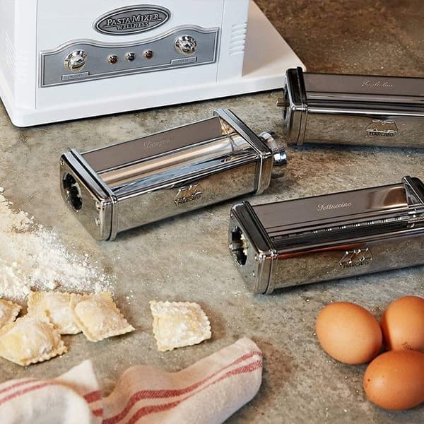 Elektrisk pastamaskin - MARCATO - pasta fresca - 3 tillbehör - 750 g - 170 W