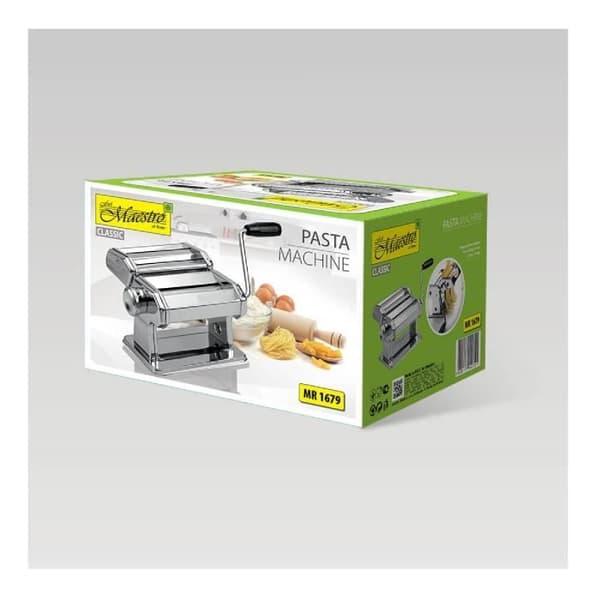 Pastamaskin - MAESTRO - MR1679 - Rostfritt stål - Taglioliniskärare - 2 och 6 mm