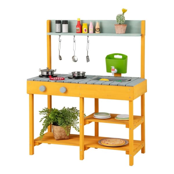 Utomhus barnkök, 75x35x92 cm, Orange