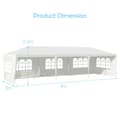 Miniatyrbild 4 av 8: Paviljongtält, 9m x 3m x 2.6m, Vit
