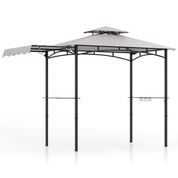 Grillpaviljong, 10,5x5 ft, Grå