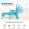 Miniatyrbild 3 av 8: Utomhus Chaise Lounge, 76x74x104 cm, 76x187x56 cm, 76x32x98 cm, Grå
