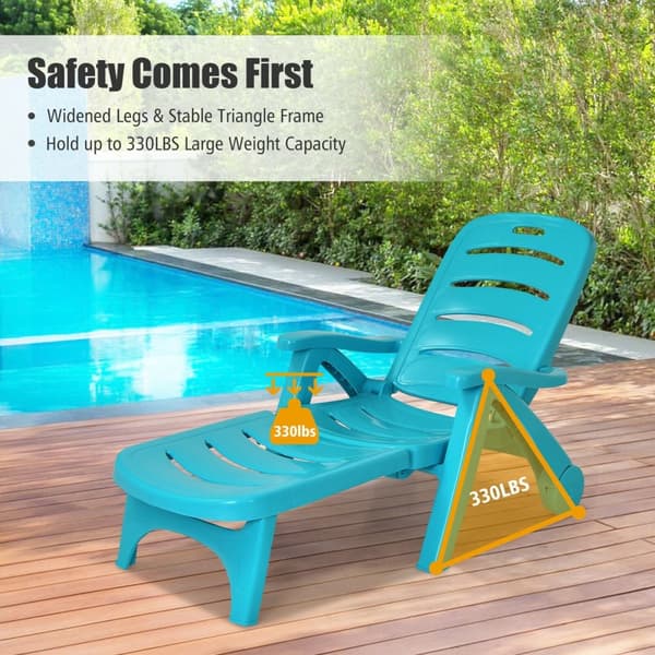 Utomhus Chaise Lounge, 76x74x104 cm, 76x187x56 cm, 76x32x98 cm, Grå