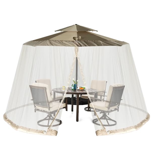 Parasollmyggnät, 41x7,5 ft, Beige