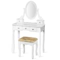 Miniatyrbild 5 av 8: Sminkbord Set, 31,5x16x53,5 tum, Vit