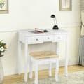 Miniatyrbild 2 av 8: Sminkbord Set, 31,5x16x53,5 tum, Vit