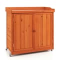 Pikkukuva 1 / 8: Ulkoilma- säilytyskaappi, 39x19x39 tuumaa, luonnonväri