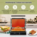 Miniatyrbild 8 av 8: Elektrisk grill, 3-i-1 1200W Panini Press Grill, 35x30x14 cm, Svart