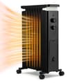 Miniatyrbild 4 av 5: Oljeradiator, 1500W med hjul, 43,5x26,5x68,5 cm