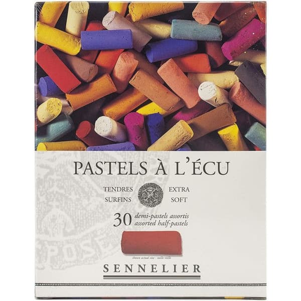 Pastellfärger - Sennelier - Box med 30 st - Sortiment av färger - Plein air - Blandat
