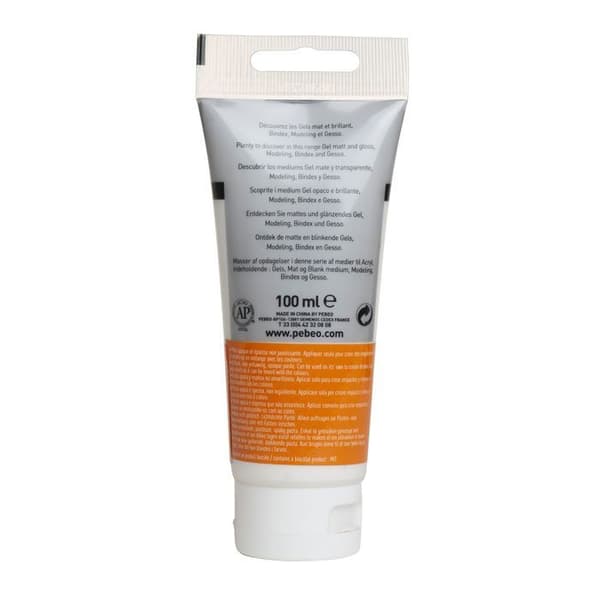 Modeling Paste - Pébéo - 100 ml - Texture gel - Relief för färger - Blandat